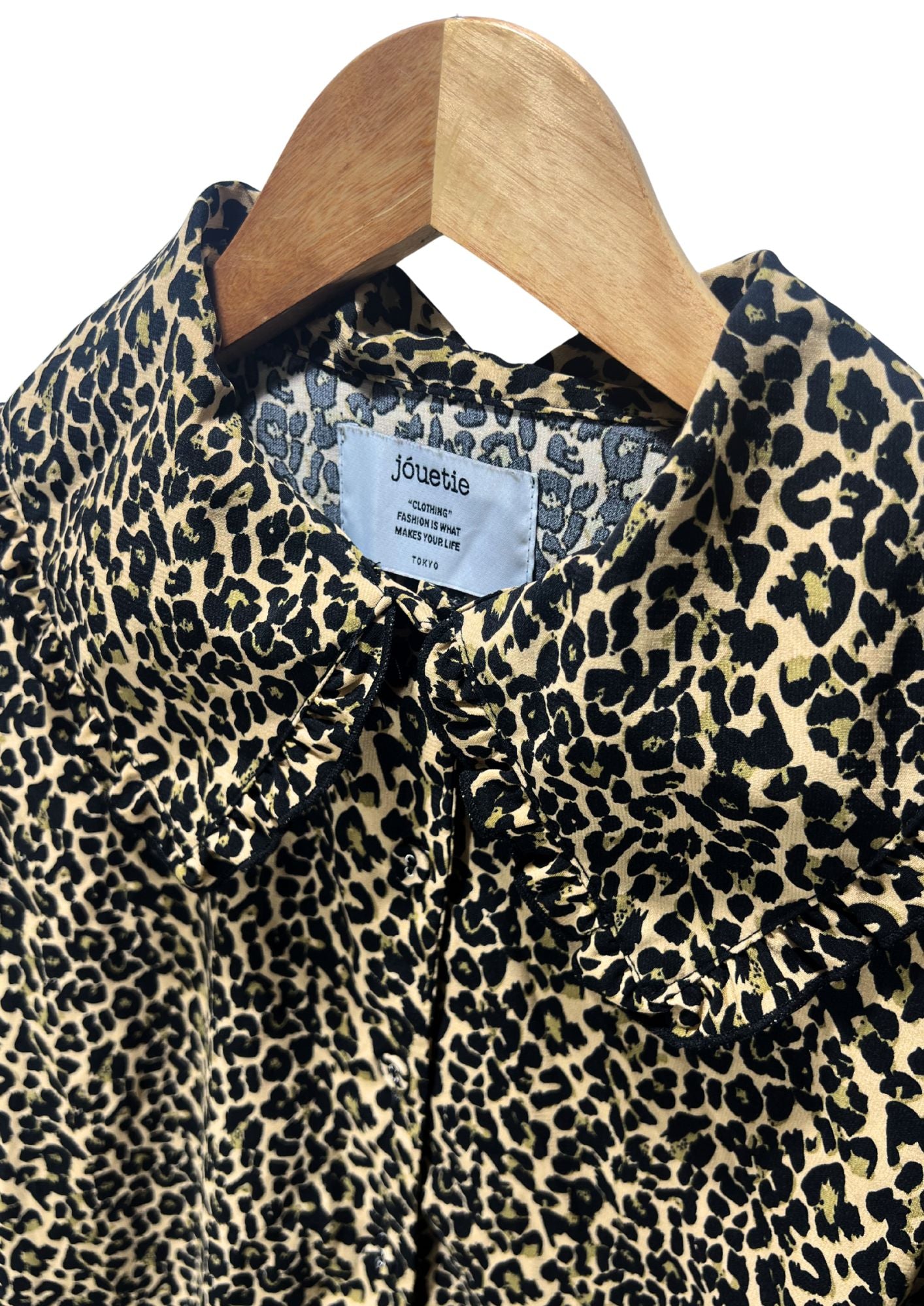 jouetie Japanese Brand Leopard Pattern Shirts (Ladies M-S)
