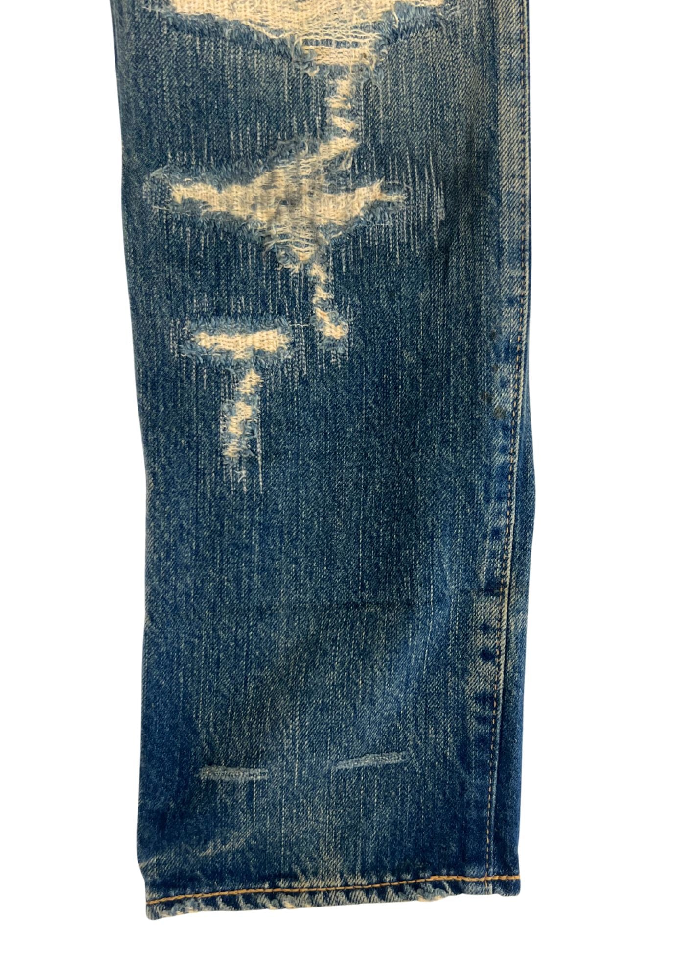 2000s Vintage HYSTERIC GLAMOUR Distressed Studs Denim