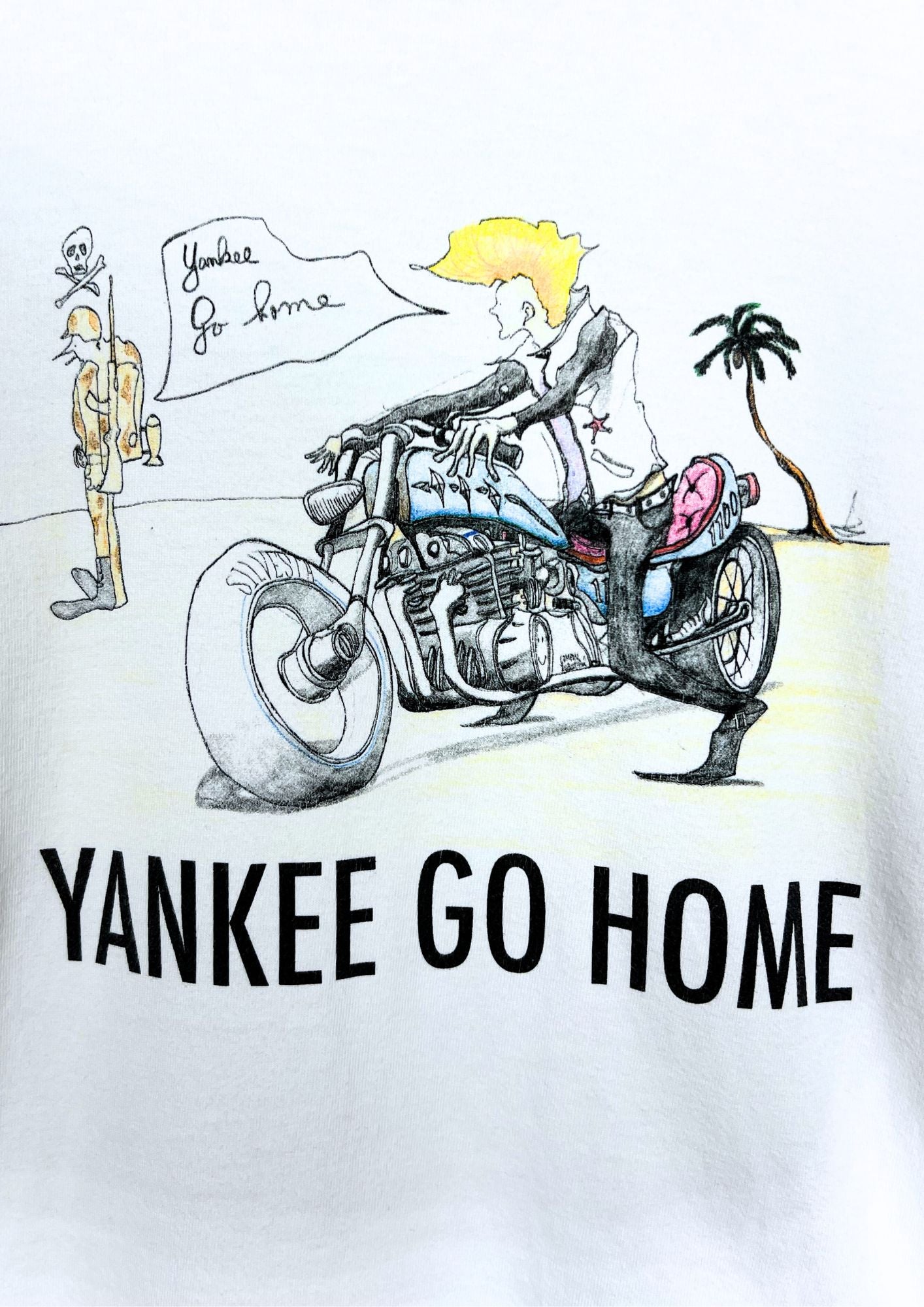 00s SHERBETS Kenichi Asai 'Yankee Go Home' Japanese Band T-shirt