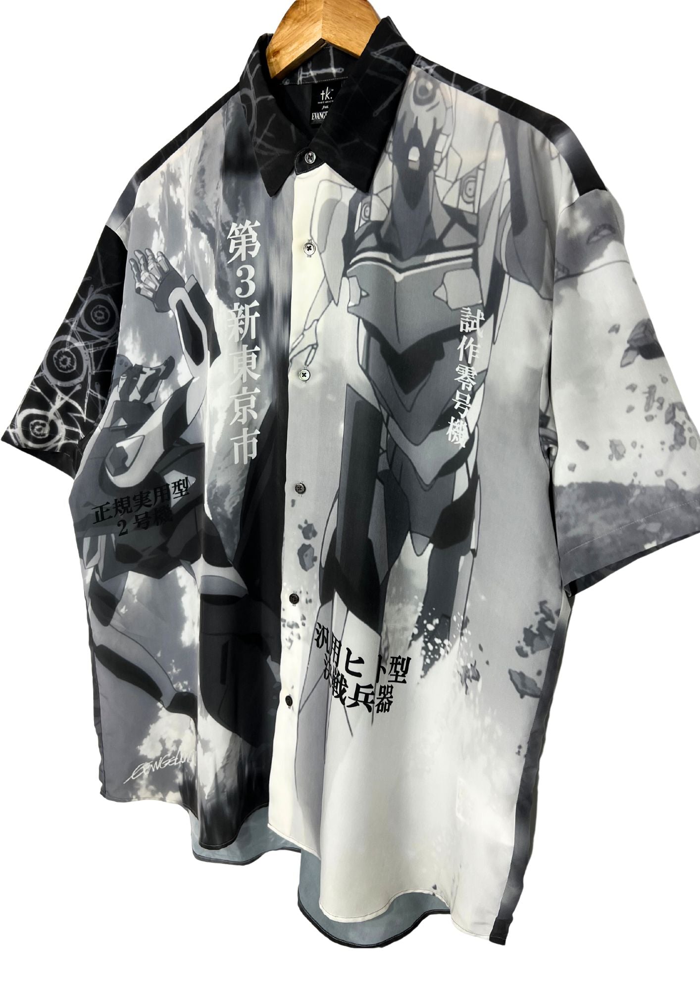 2020 Neon Genesis Evangelion x tk Takeo Kikuchi AT Field Max Button-Up S/S Shirts