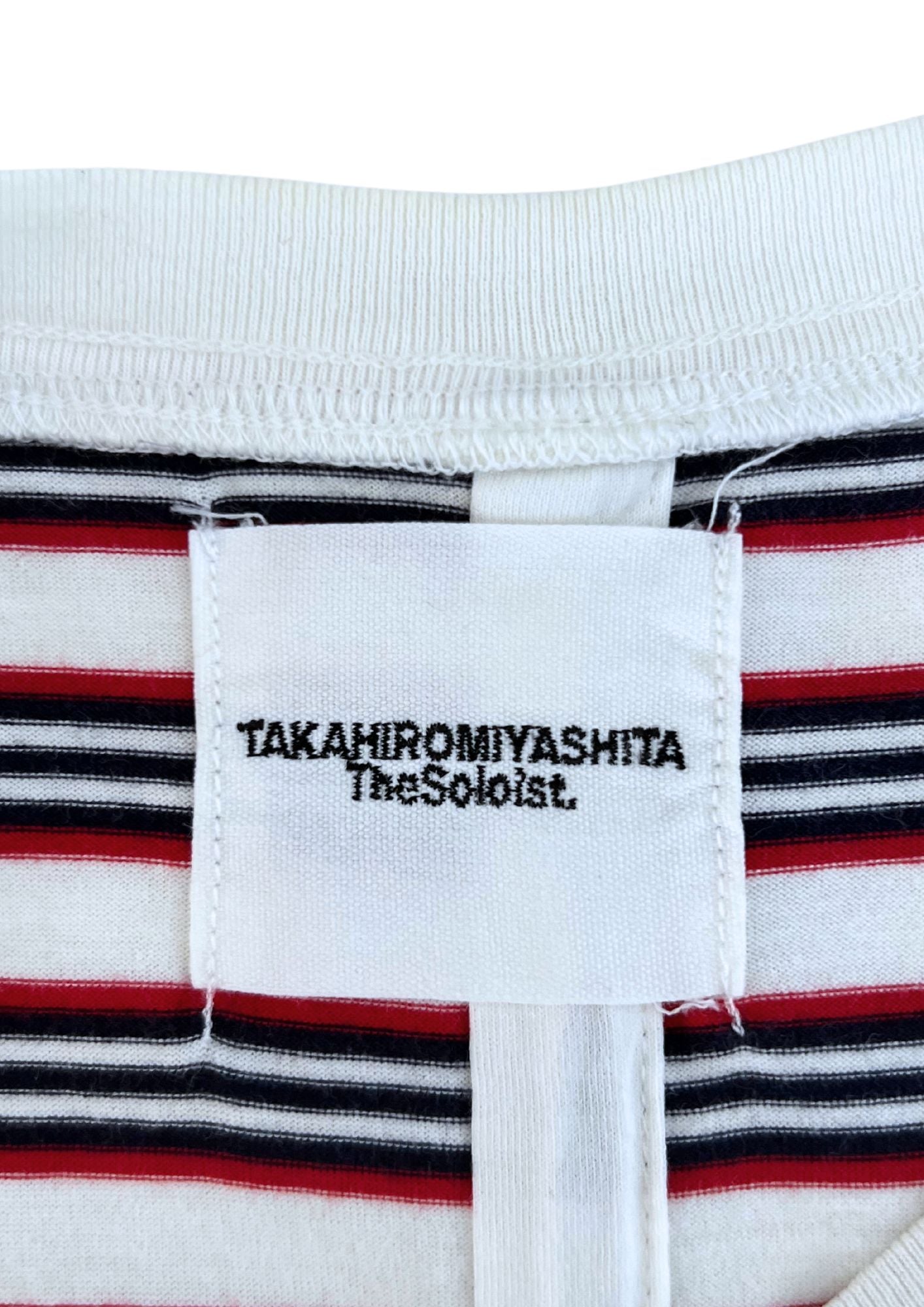 TAKAHIROMIYASHITA TheSoloist Border Cut & Sewn T-shirt