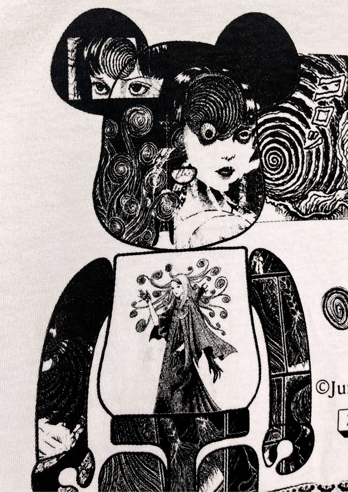 Junji Ito x S'YTE Yohji Yamamoto x BE@RBRICK Uzumaki T-shirt