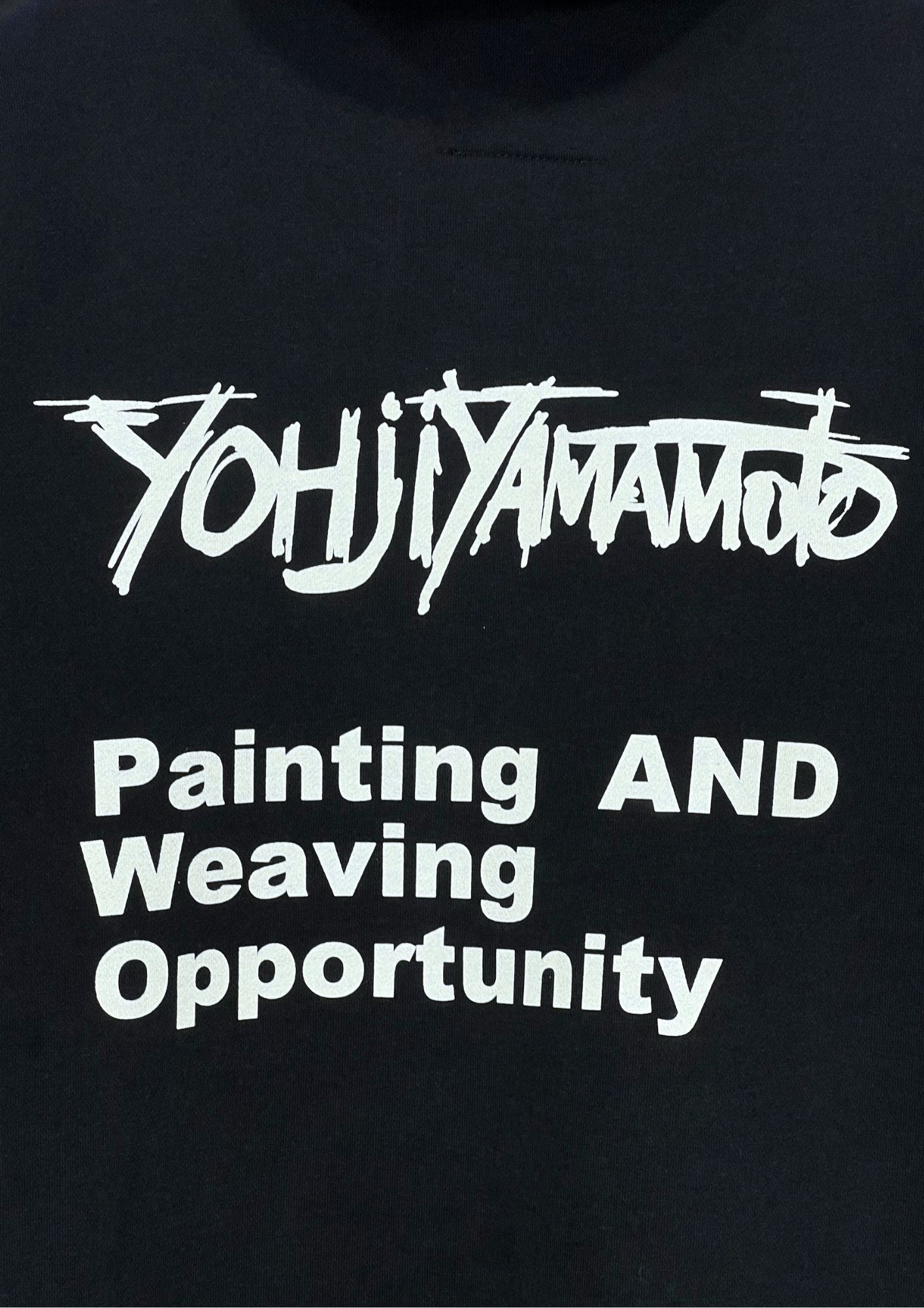 2016 Yohji Yamamoto POUR HOMME x Yuuka Asakura Painting and Weaving Opportunity Exhibition Limited Hoodie