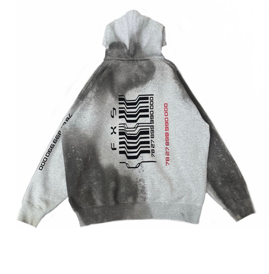 FORMULA-7 FXS XI-YAMA DROP /WARPED BARCODE R.C ZIP UP HOODIE (L) 1/1