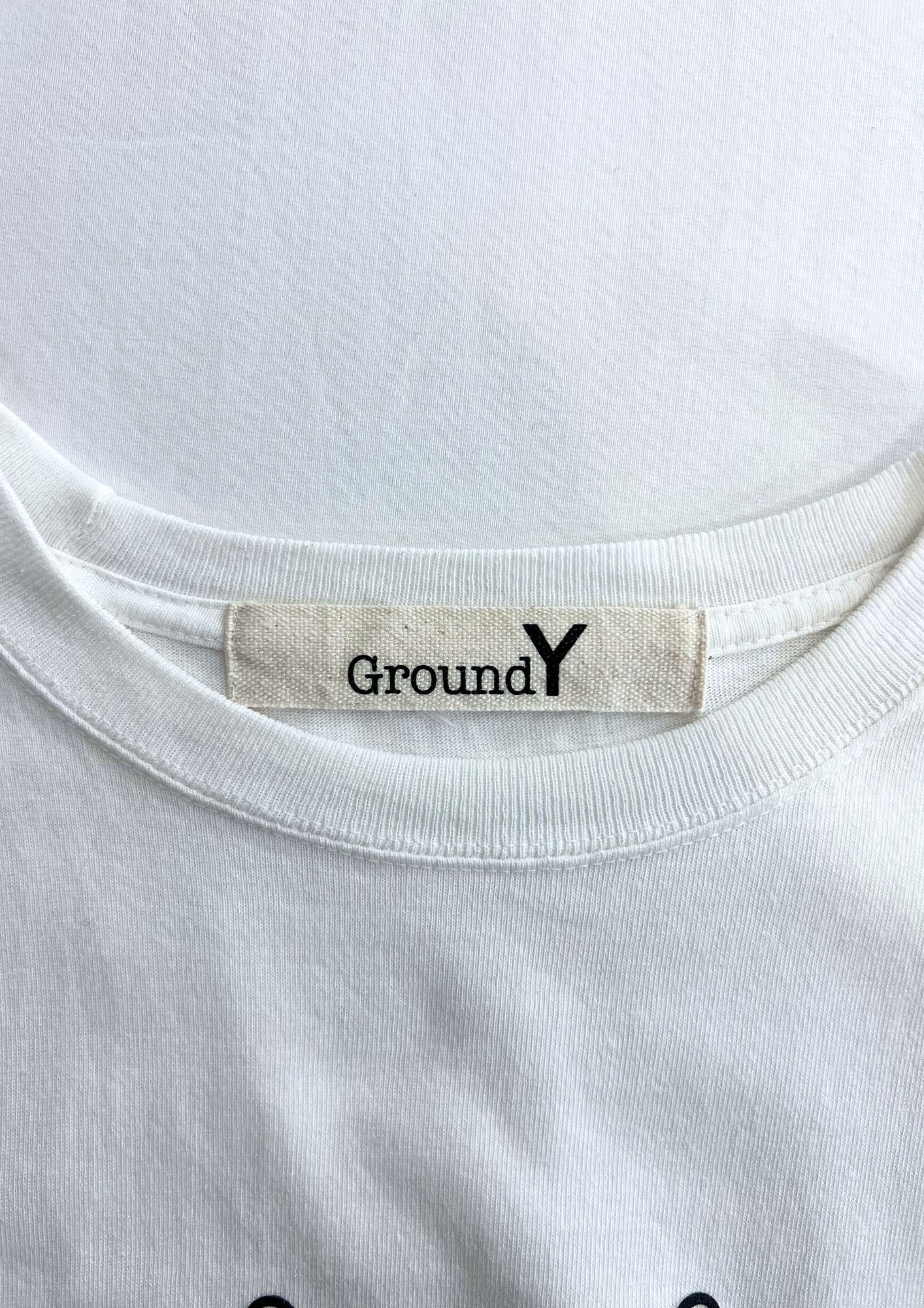 2019 One piece x Ground Y Yohji Yamamoto Logo T-shirt