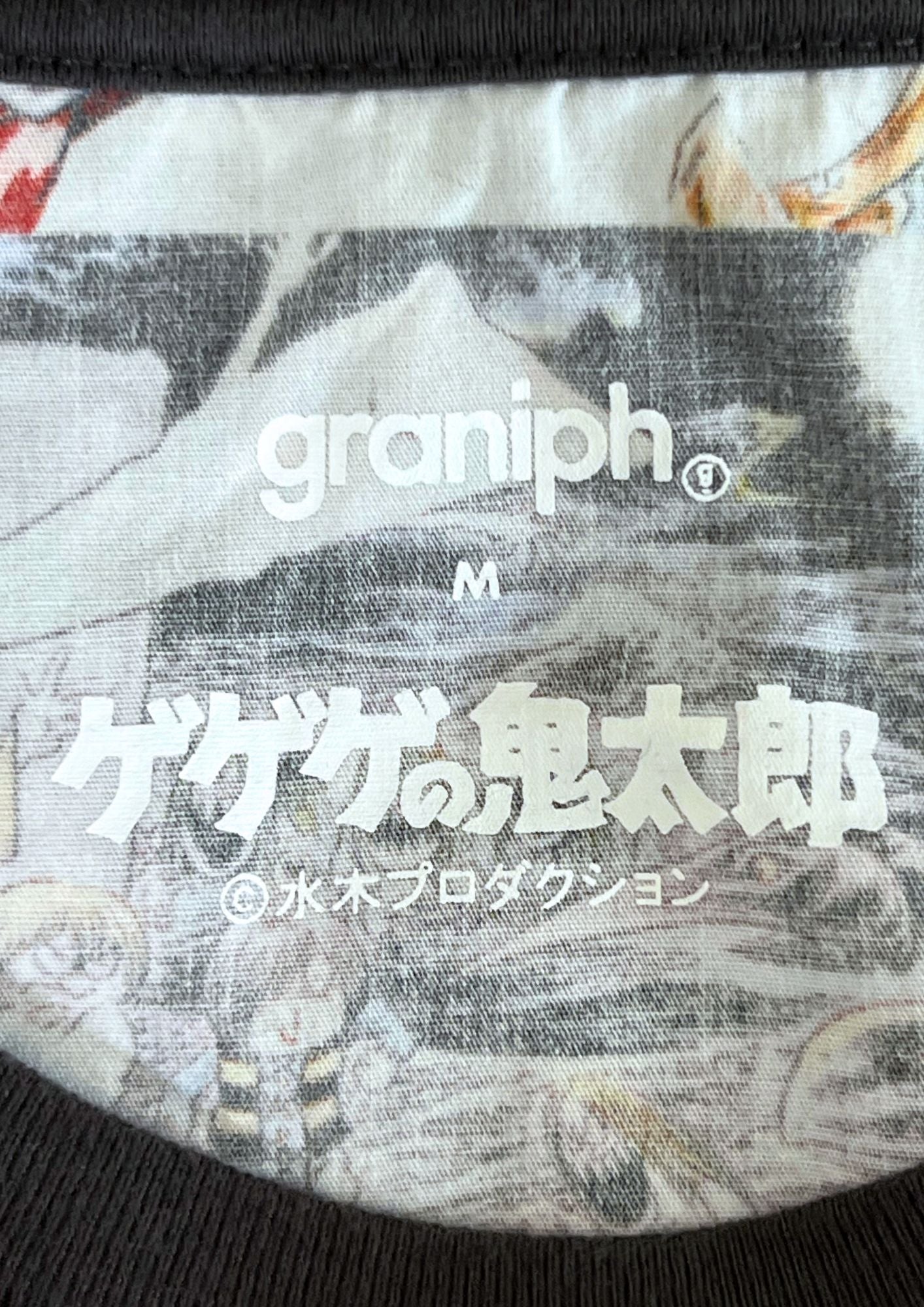 2022 GeGeGe no Kitaro x Graniph Full Back Graphic T-shirt