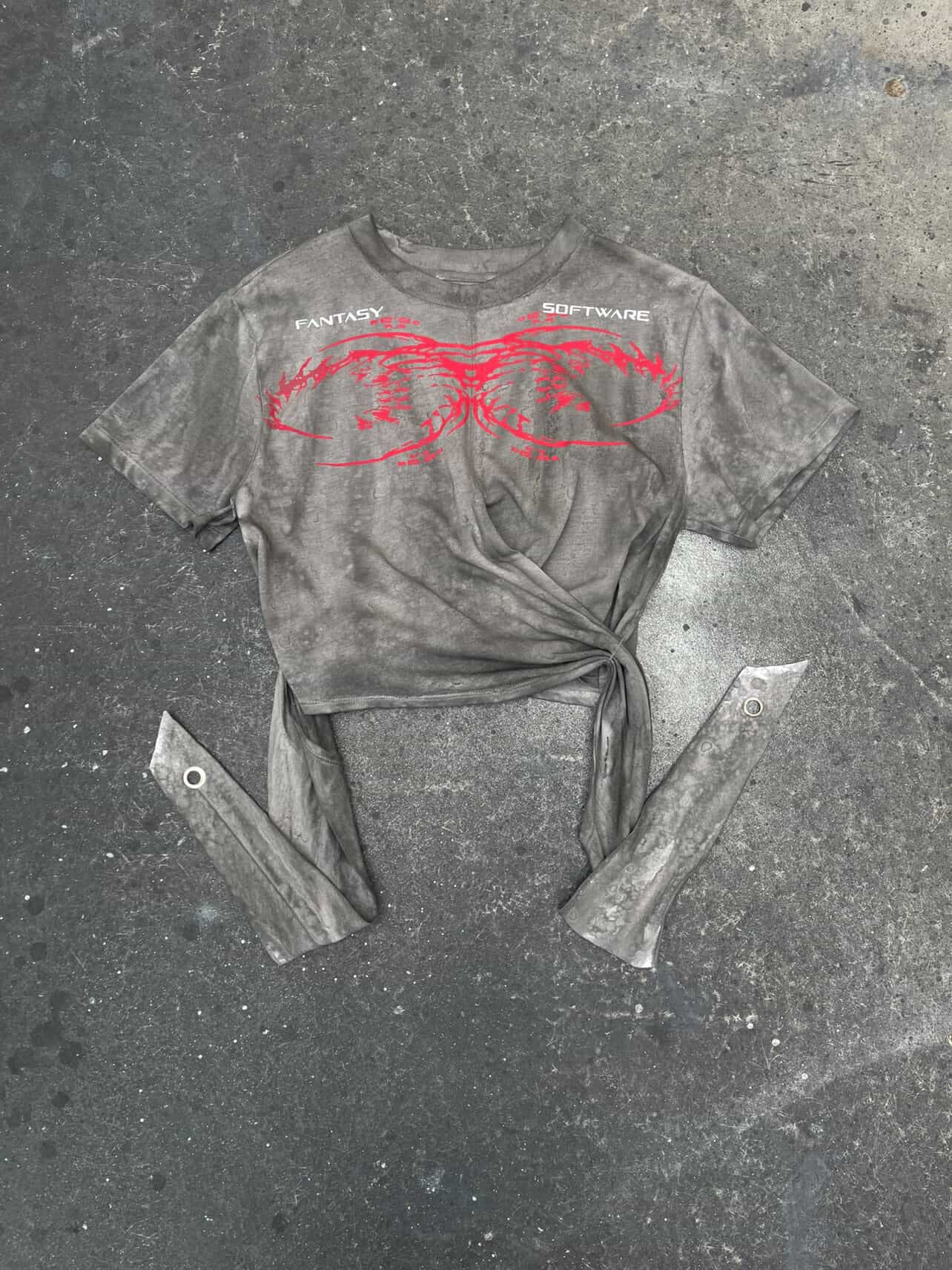 FORMULA-7 RED EMBRYO WRAP AROUND CROP TEE (Women's M) Custom 1/1