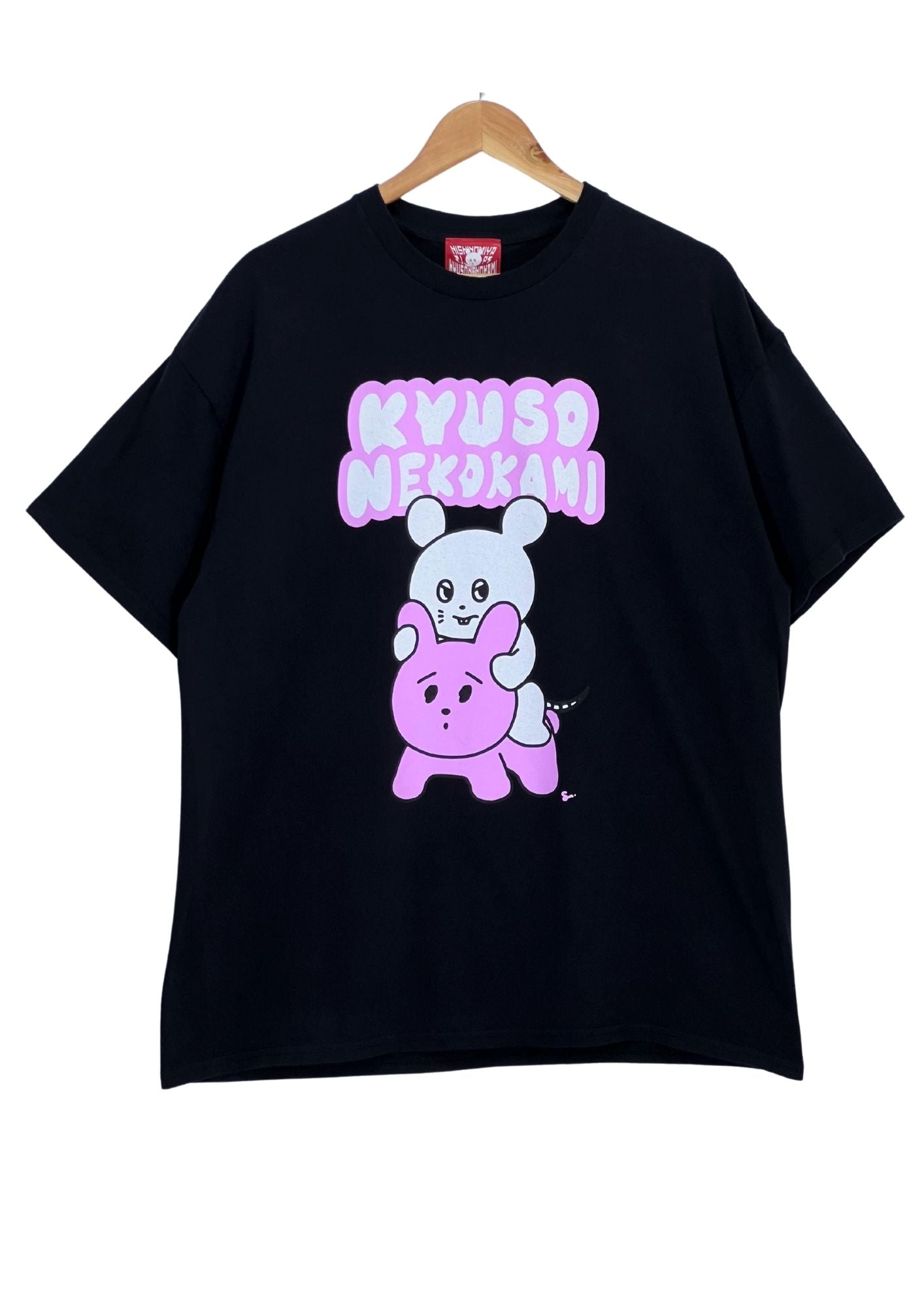 2023KYUSO NEKOKAMI 'Riding Bunny' Japanese Band T-shirt (XL)