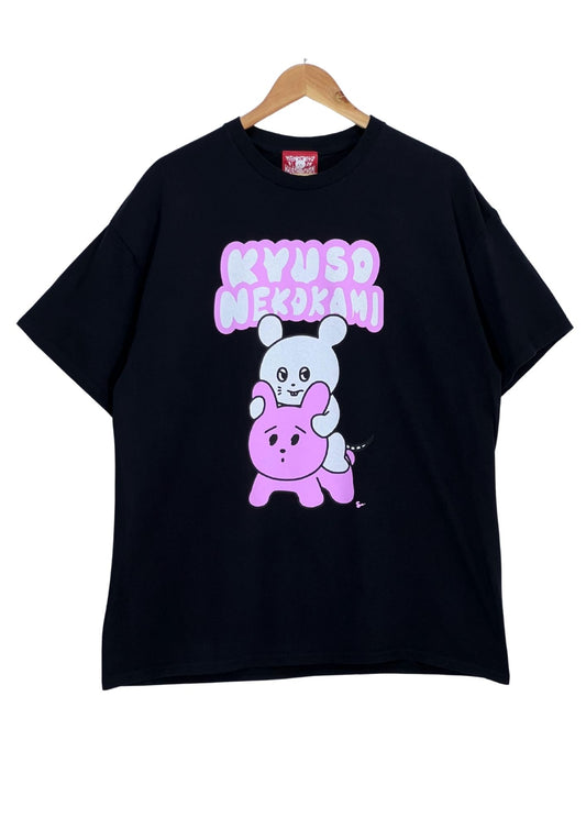 2023KYUSO NEKOKAMI 'Riding Bunny' Japanese Band T-shirt (XL)