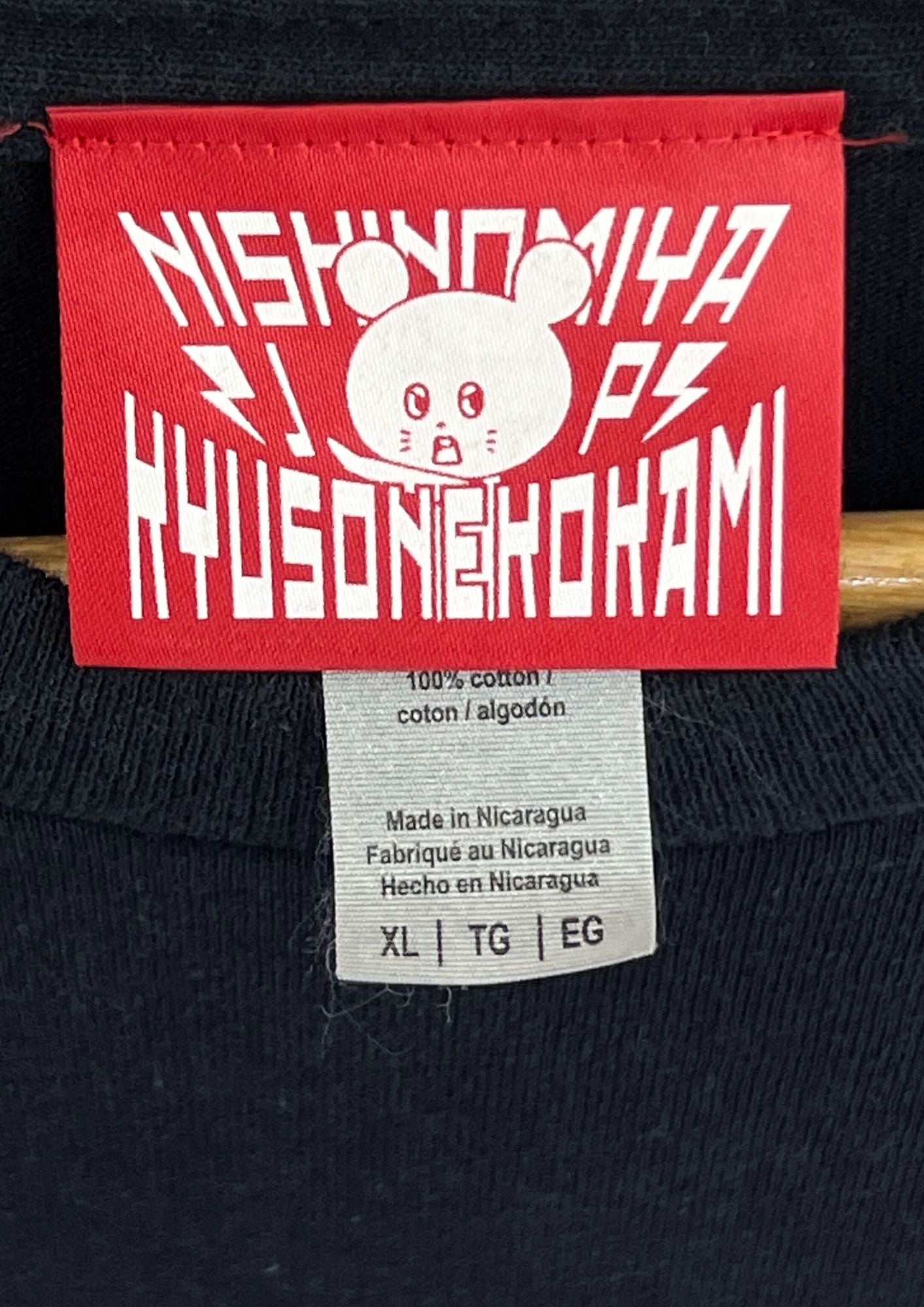 2023KYUSO NEKOKAMI 'Riding Bunny' Japanese Band T-shirt (XL)