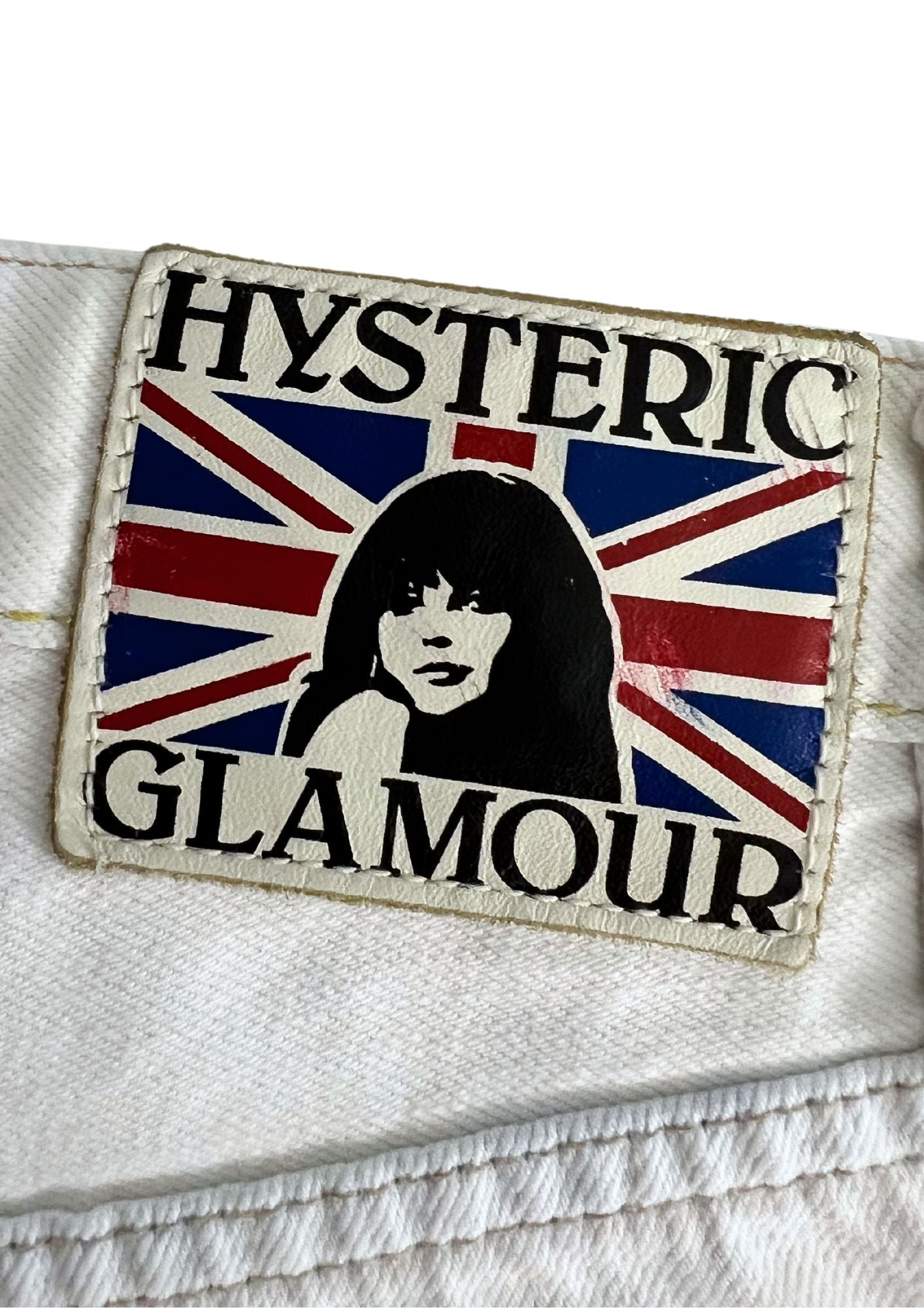 00s Hysteric Glamour Patch and Studs Denim Shorts