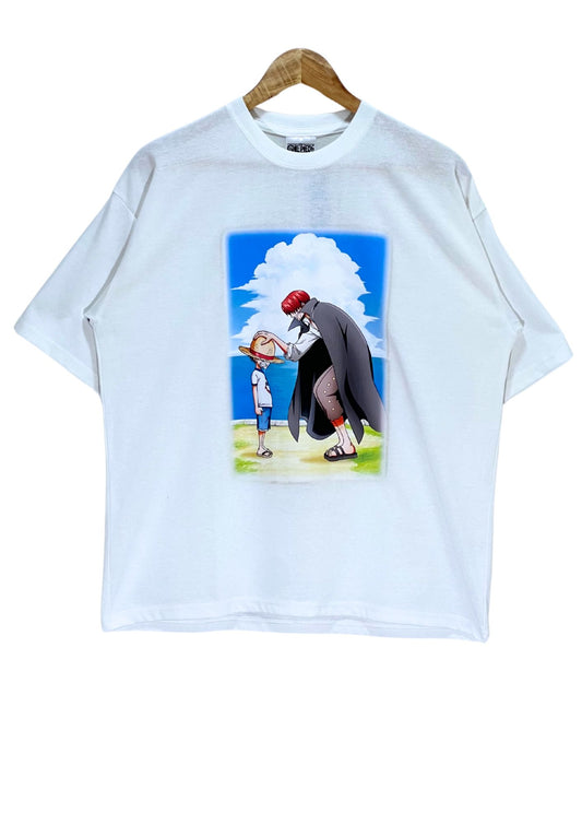 2025 One Piece x Avail 'Luffy & Shanks' T-shirt (M Oversize)