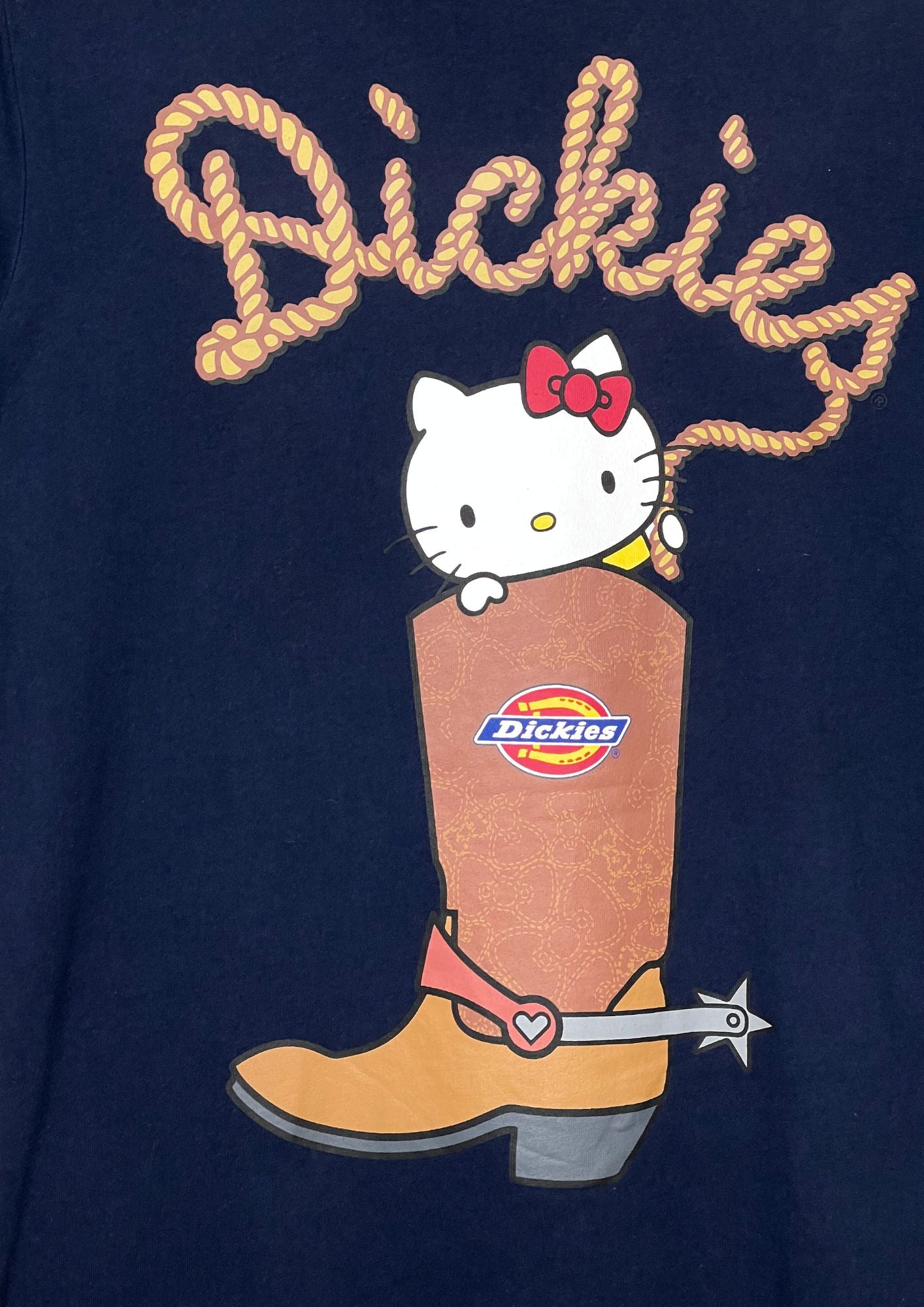 2017 Hello Kitty x Dickies 'Hello Kitty in Cowboy Boot' T-shirt (S)