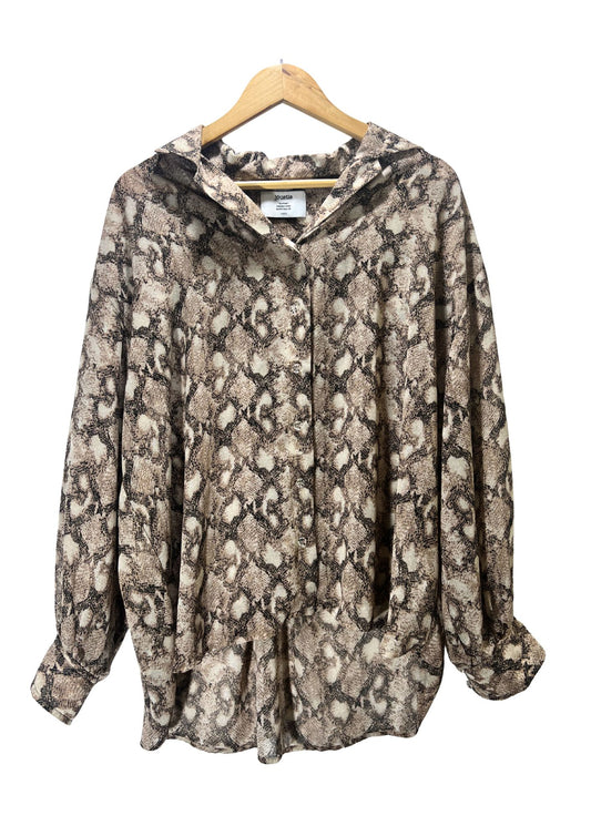 jouetie Japanese Brand Snake Skin Shirts (Ladies M Oversize)