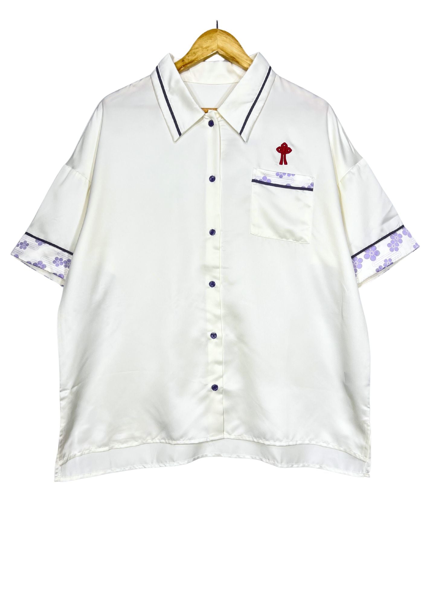 2022 Demon Slayer x GU Shinobu Kocho Embroidered Pajama Set