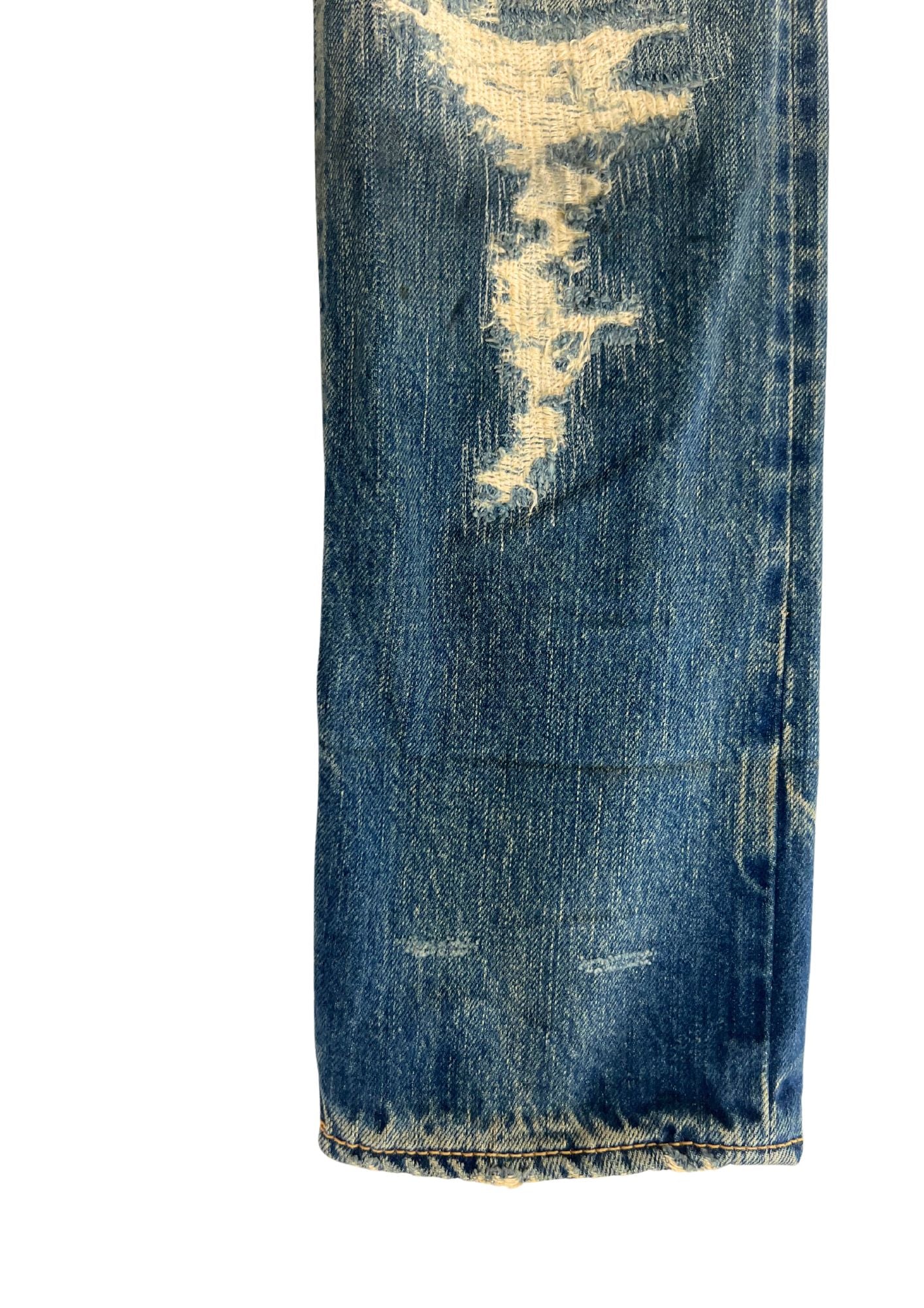 2000s Vintage HYSTERIC GLAMOUR Distressed Studs Denim