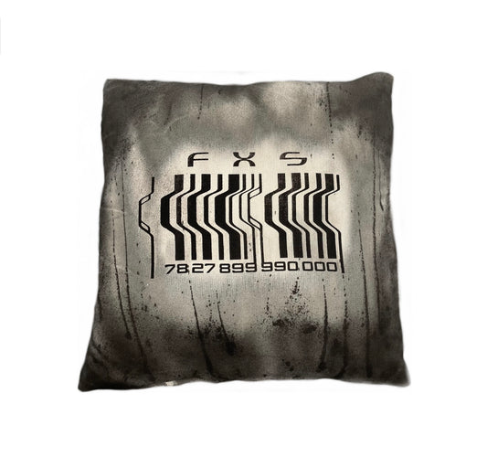 FORMULA-7 MOON BASE FXS WARPED BARCODE CUSHION