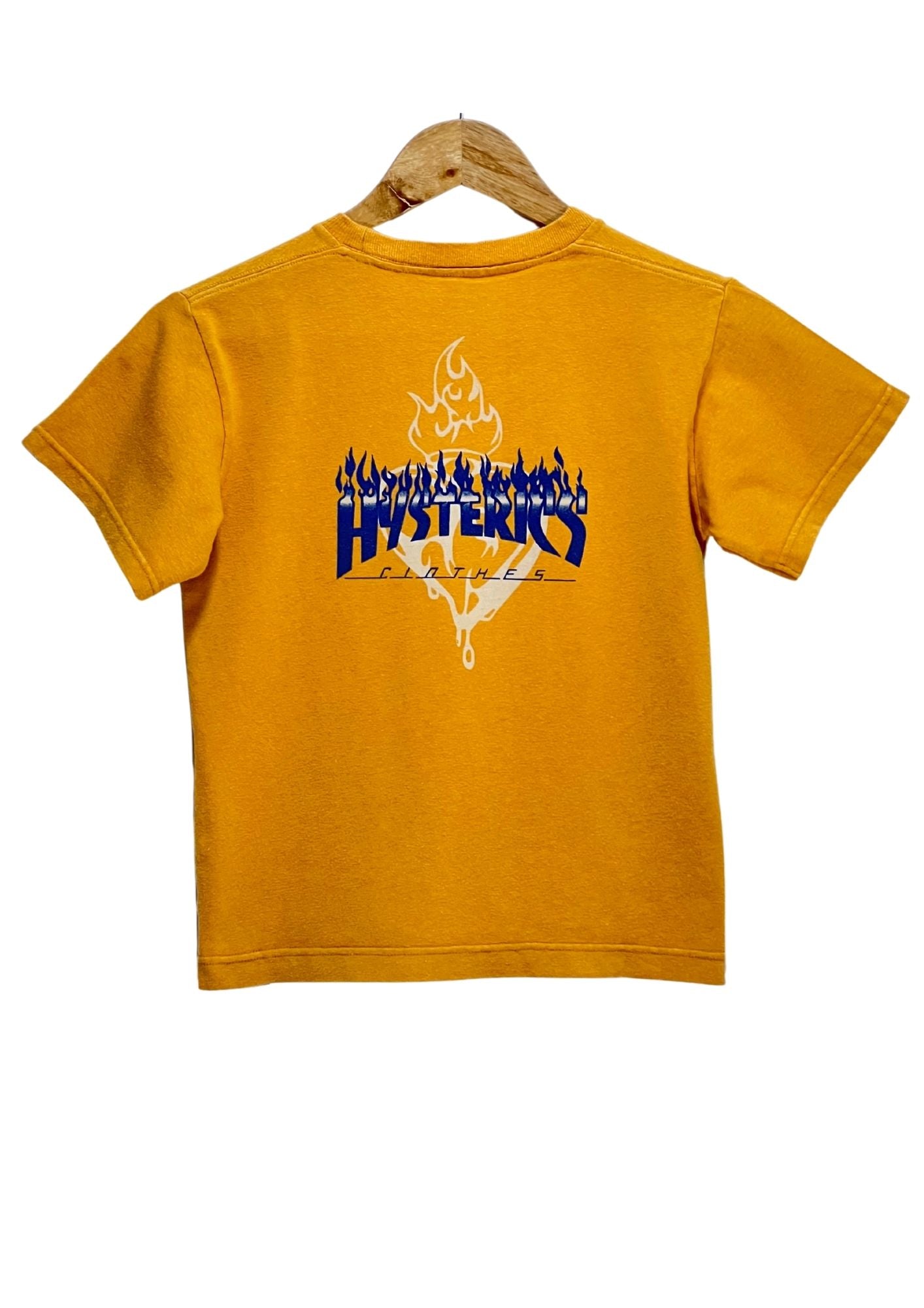 2000 Y2K HYSTERIC MINI by HYSTERIC GLAMOUR 'Pirate Baby Thrasher Logo' Baby Tee (Ladies M)