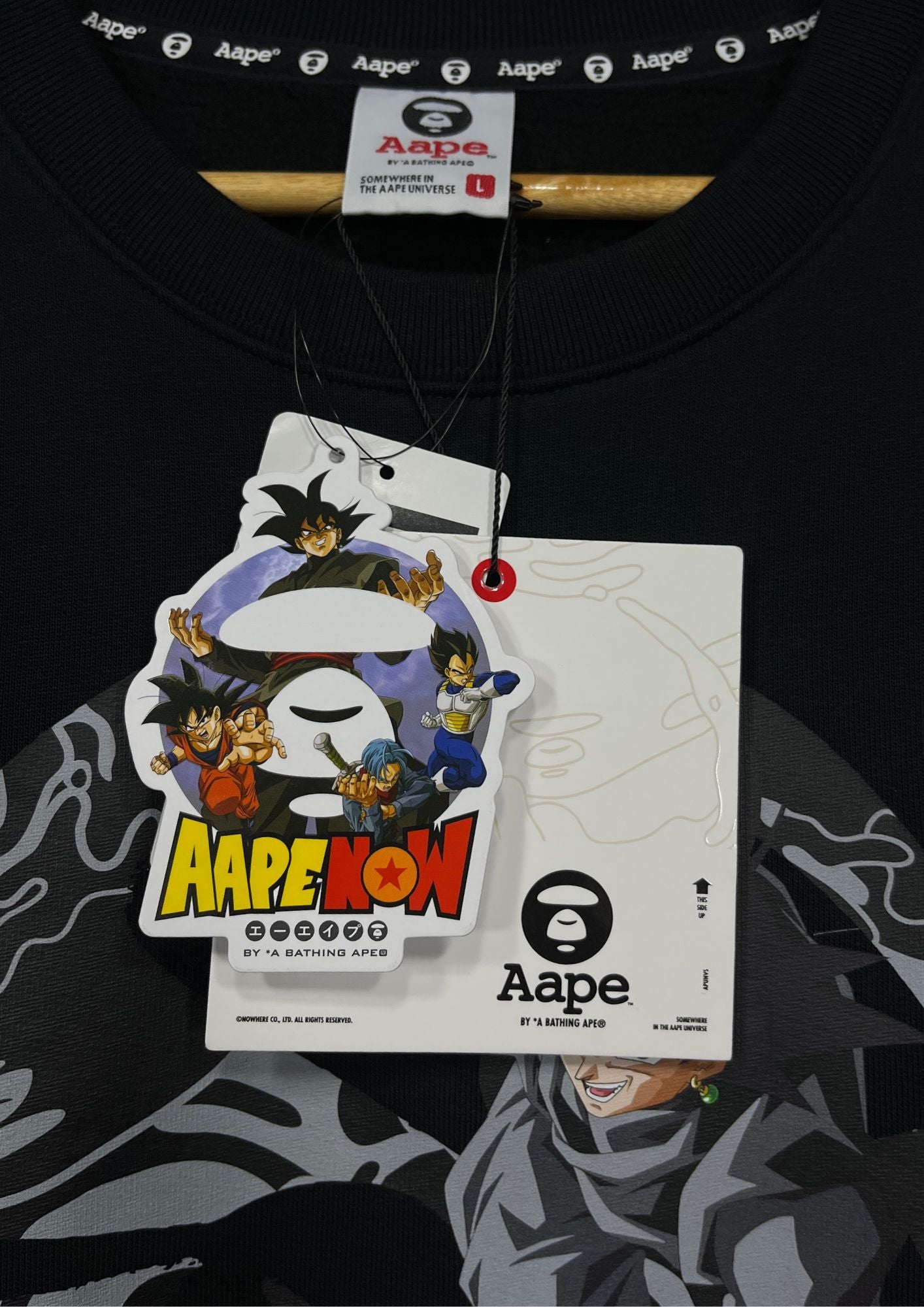 Dragon Ball Super x AAPE Goku Black Sweatshirt