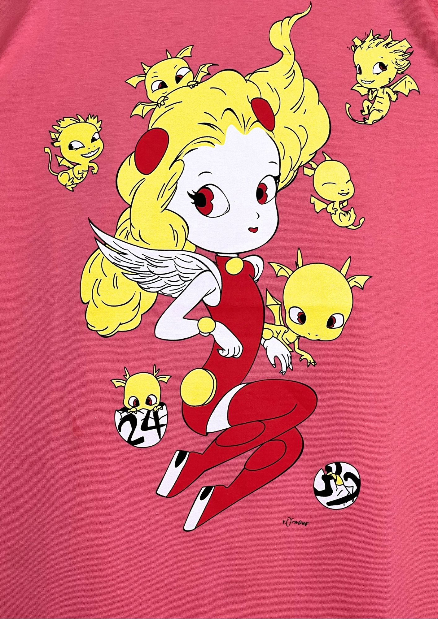 2014 Yoshitaka Amano 24 Hours Television 'Angel and Dragons' T-shirt (S-XS)