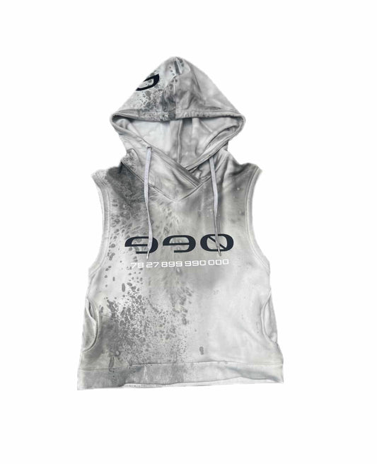 FORMULA-7 FXS 990 BARCODE SLEEVELESS HOODIE (Mens S) Custom 1/1