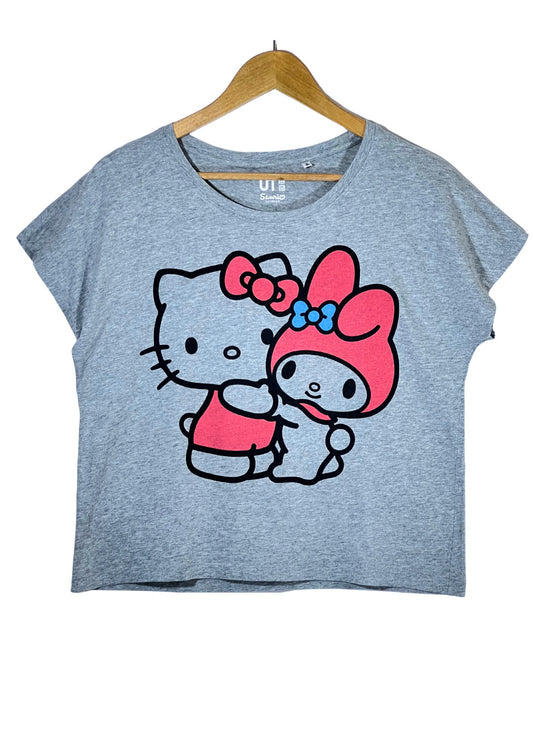2014 Sanrio Hello Kitty x UT 'Hello Kitty & My Melody' Oversize Boxy T-shirt (Ladies M)