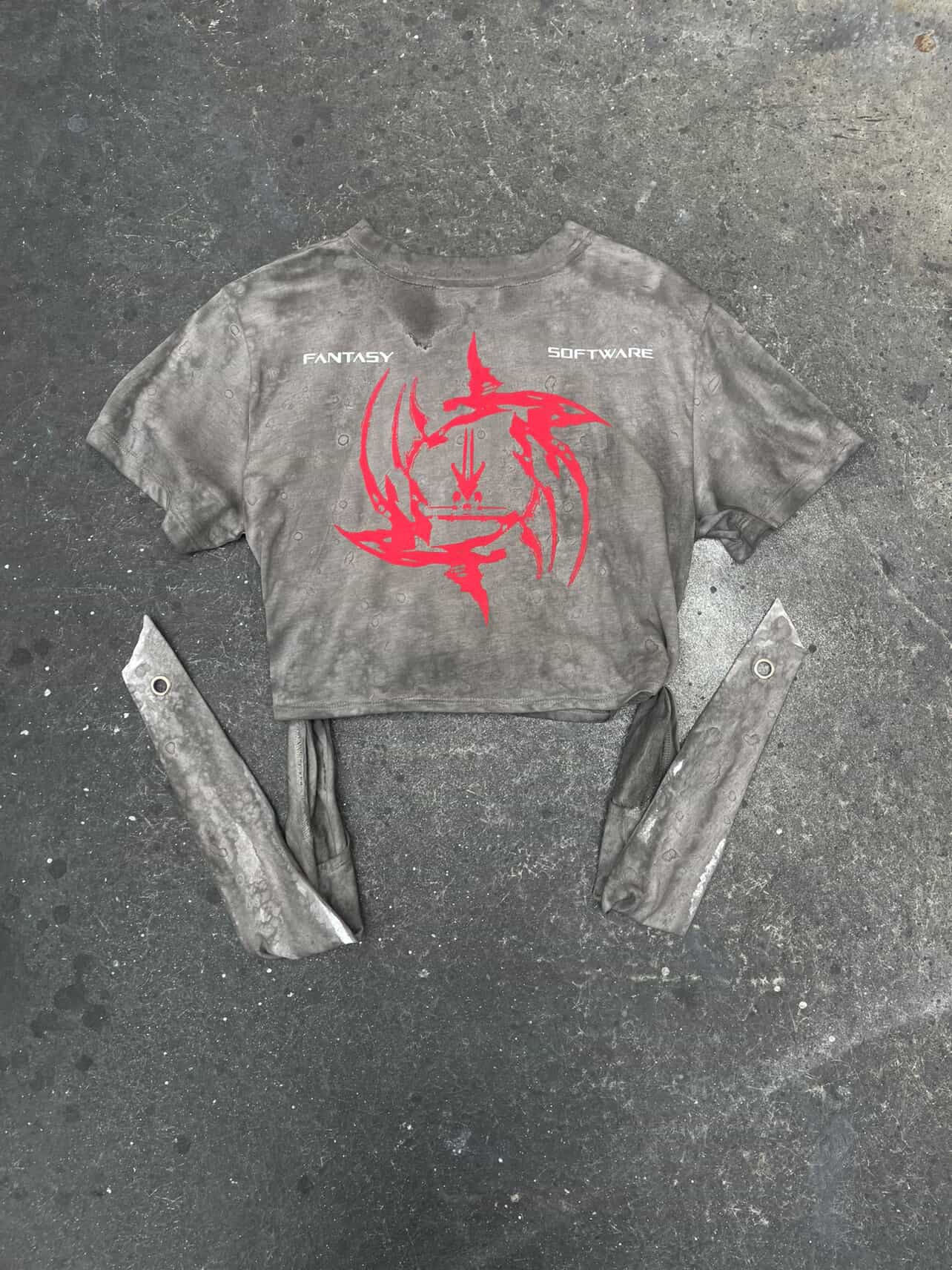 FORMULA-7 RED EMBRYO WRAP AROUND CROP TEE (Women's M) Custom 1/1