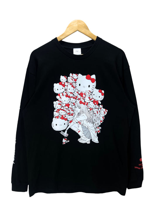 2024 Junji Ito x Sanrio Hello Kitty 'Tomie & Hello Kitty' L/S Shirts (XL)